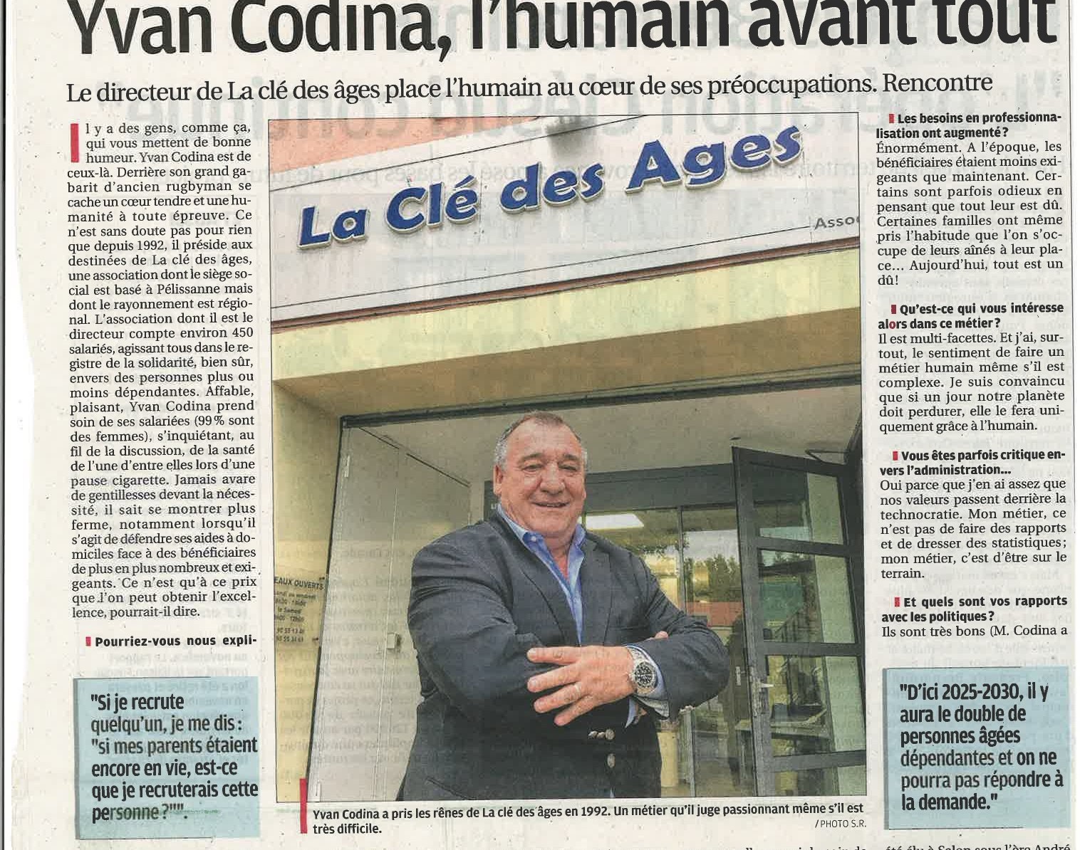 Yvan Codina, l'humain avant tout.