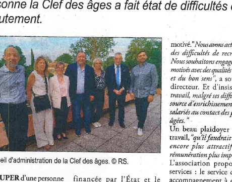 Assemblée Générale du 06/06/2025 : la Clé des Âges recrute toujours
